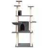 VidaXL Cat Tree with Sisal Scratching Posts Dark Grey 166 Cm 171725