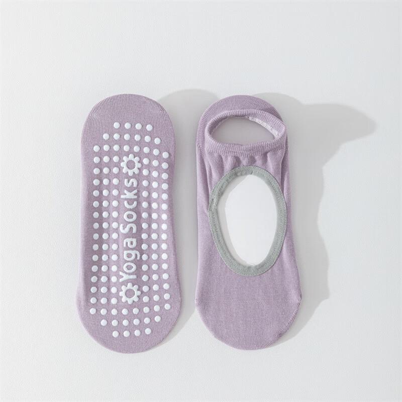 Ayoubu Women s Non-Slip Yoga Pilates Socks One Size