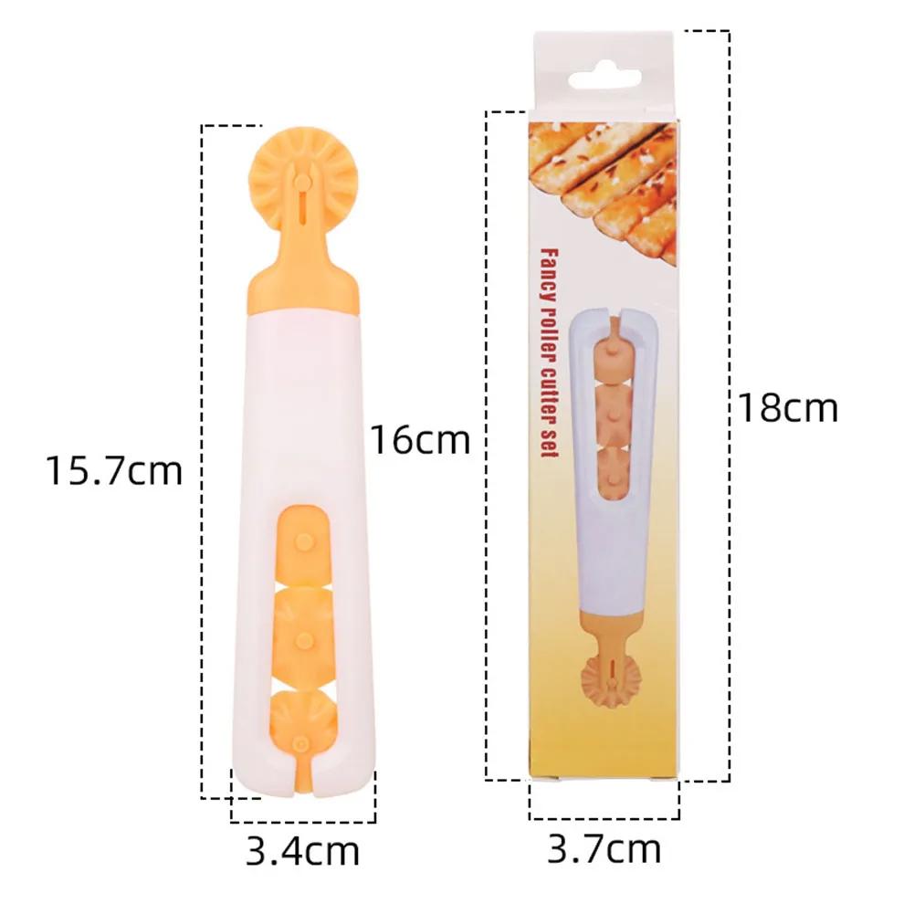 Plastic Baking Tool Pull Net Wheel Pizza Pastry Lattice Roller Cutter For Dough Cookie Pie Craft Kitchen Accessories