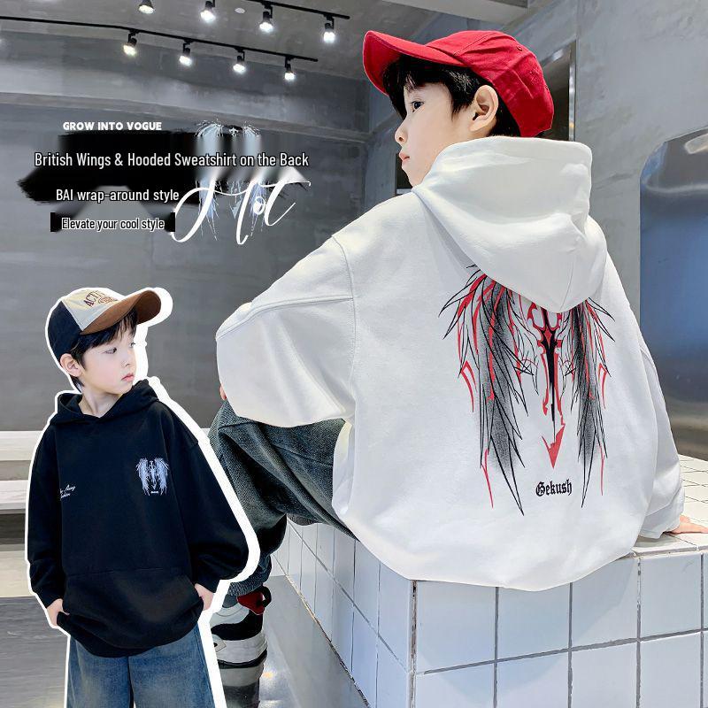 Boys' Korean Style Hoodie - Spring/Autumn 2025 New Arrival