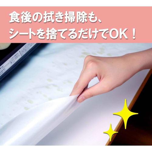 Aerland Yakiniku Sheets for Home Use, Keeps Rooms Clean, Prevents Oil Stains, Table Size Wide 140 x 100 cm, Set of 2, C-28-C