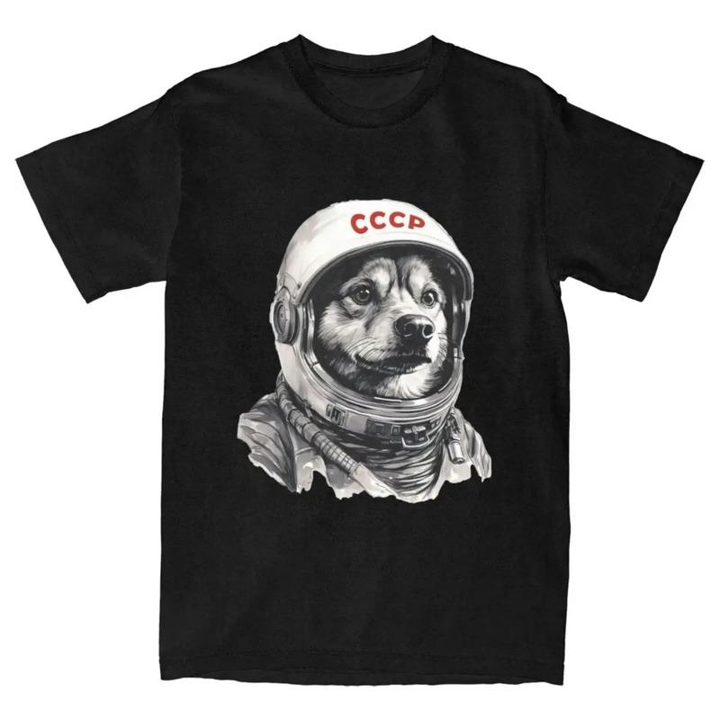 Camiseta Cccp Rusia Laika Space Urss Astronauta Dog First Do S разноцветный