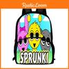 3d Sprunki Backpack Game Design Large Capacity Oxford Kids School Gifts Bag