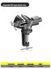 Heavy-Duty Multi-Functional Workbench Vise, Industrial-Grade Flat Jaw Clamp, 6-Inch/8-Inch