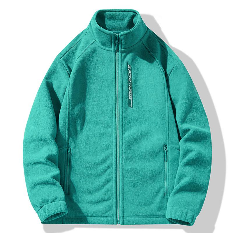 Unisex Windproof Fleece Pullover Jacket: Thick, Warm, and Insulated for Autumn and Winter Sports