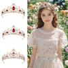 Luxury Baroque Pageant Crown Rhinestone Queen Princess Tiara Beautiful Bridal Crown  Birthday