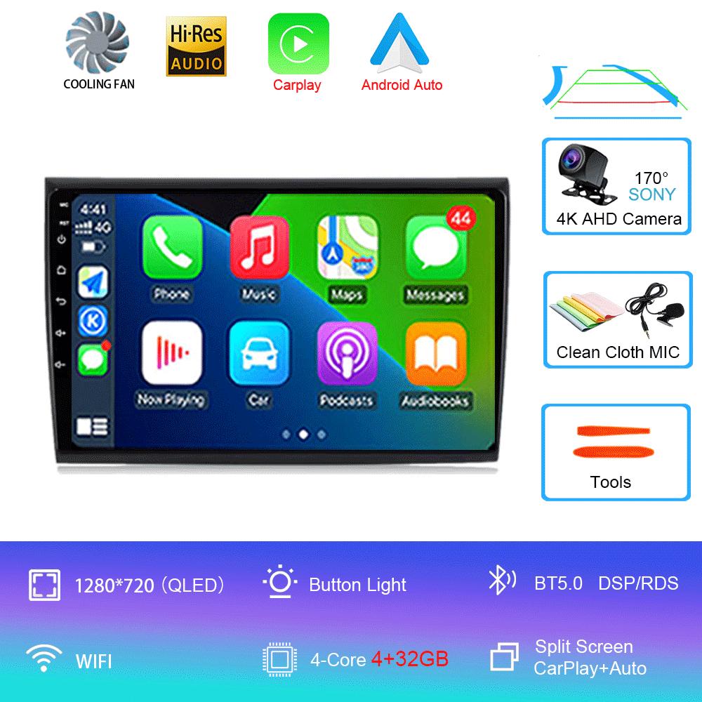 

Для Fiat Bravo 2007 2008 2009 2010 2011 2012 Автомобильное радио Android 14 Навигация Мультимедийный проигрыватель GPS WiFi+4G DSP BT Carplay Auto