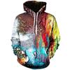 Retro Marble Graphic Hoodie For Men 3D Printed Sweatshirt Streetwear Sports Running Pullovers Oversized Long Sleeve Hoodies