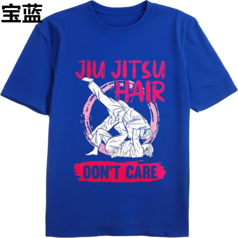 Unisex T Shirt Printed Unisex Summer T Shirt Plus Size Teeshirts Jiu Jitsu Hair Dont Care Everyday Unisex Tee Shirt Summer Tshirt