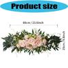 Artificial Rose Flower Wedding Chair Back Flower Arrangement For Ceremony Backdrop And Engagement Table Centerpieces