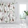 Household Waterproof Fabric Home Shower Curtain Accessories 90x180 Shower Curtain 240 * 200 Christmas Peripheral Shower Curtain