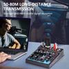 UHF Microphone Wireless Transmitter Receiver 500-980MHz Mic Converter Adapter 1000mAh Type-C Rechargeable for Musical Instrument
