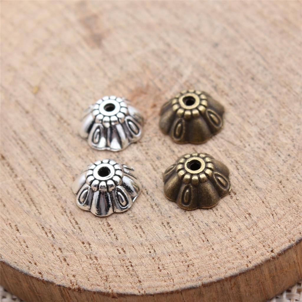 Flower Bead Cap Spacer Findings Ornate Covers For DIY Jewelry Making Materials