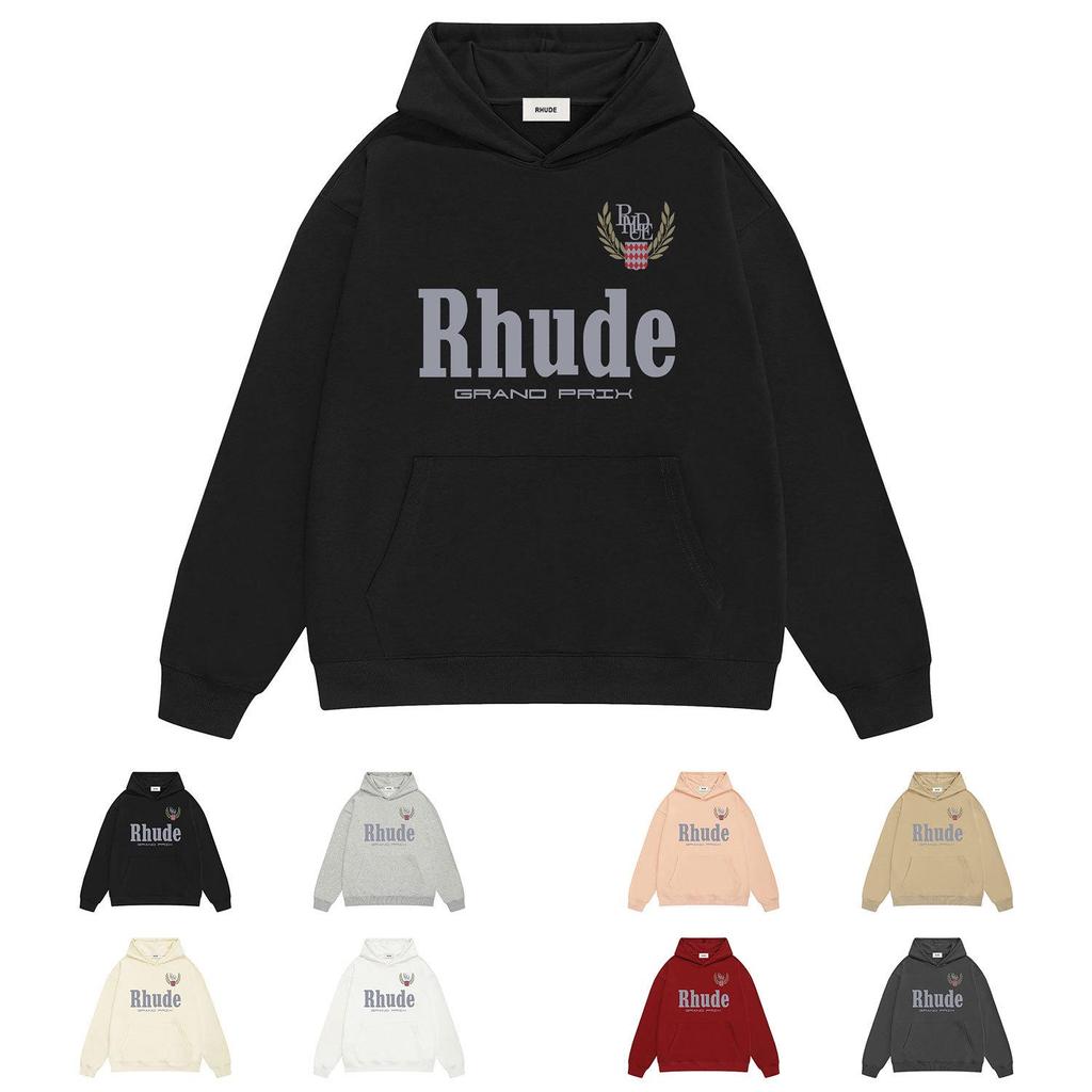 RHUDE Unisex Mehrfarbiger Trendiger High Street Bedruckter Hoodie