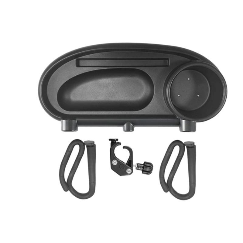 Lightweight Plastic Food Tray For Strollers Easy Setups Quick Cleaning Universal Pram Tray with Cup Phone Holder 1
