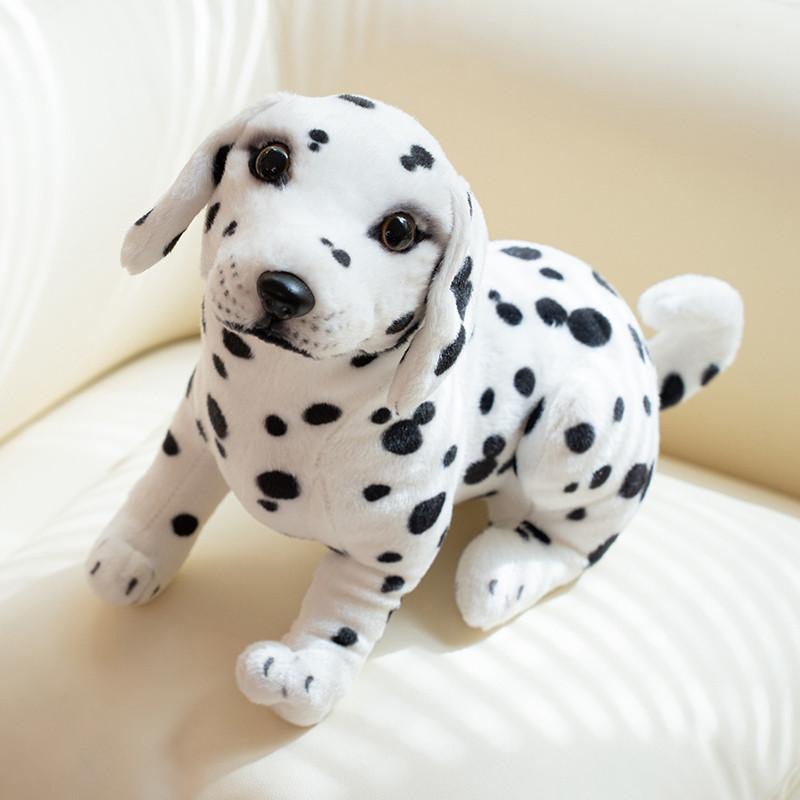 Adorable Plush Dog Toy Featuring Spotty Design Akita And Husky Soft Doll Gift For Kids