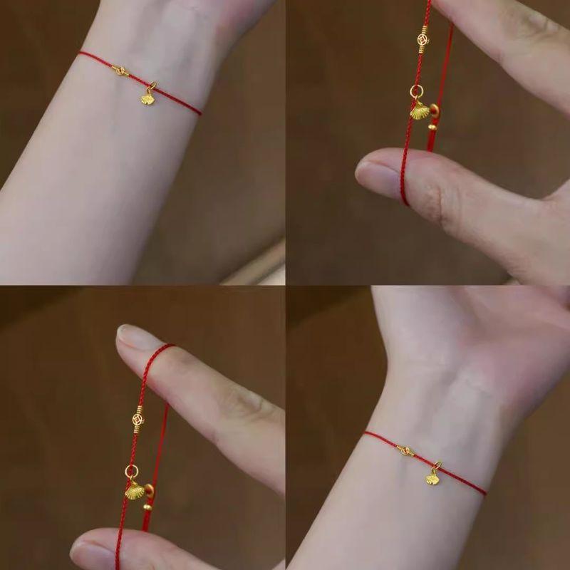 

Пятисторонний Бог Богатства Пятисторонний Бог Богатства Ремешок с покрытием из 18-каратного золота Счастливый плетеный вручную шнур Национальный стиль Белый парный браслет A lifetime of apricot hand rope