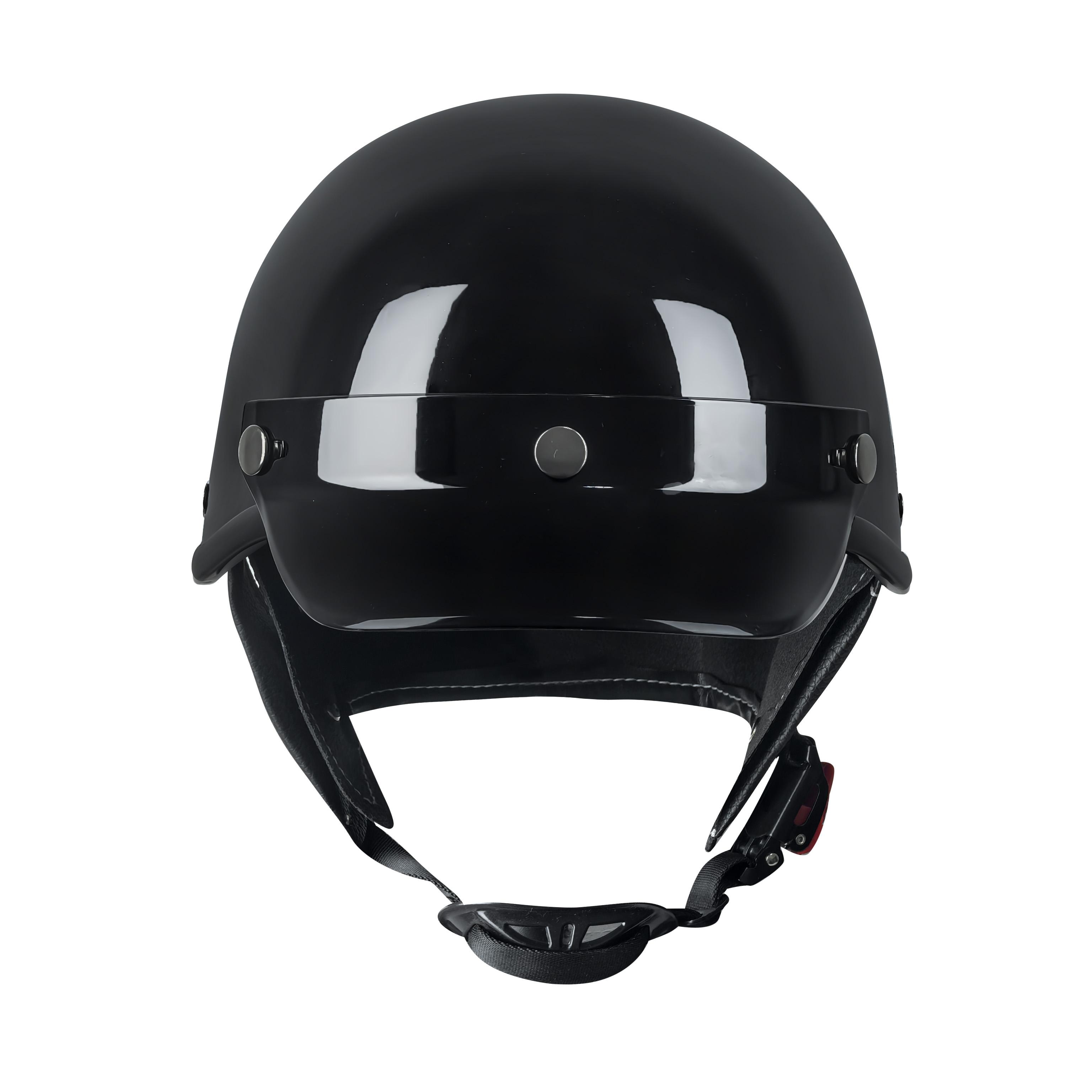 Factory Direct Motorcycle Half Helmet - Impact-Resistant ABS, Quick-Release