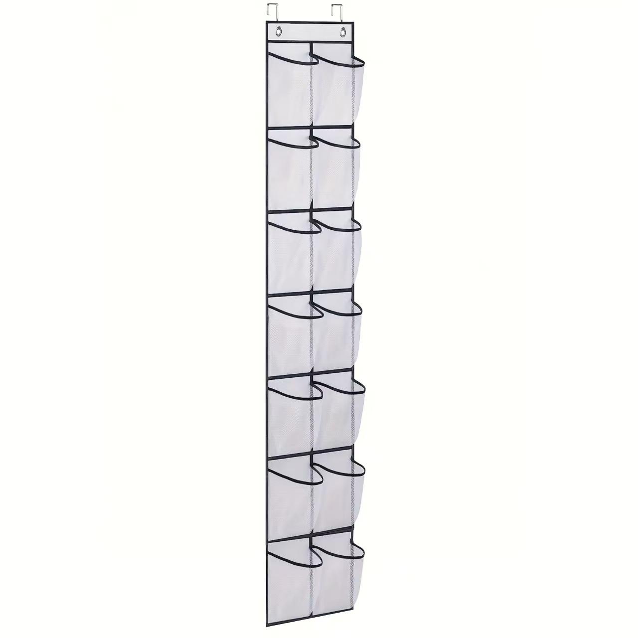 

Over The Door Shoe Rack With12/14/24/28/35/40 Large Mesh Pockets Hanging Shoe Organizer For Closet Hanging Shoe Rack Holder