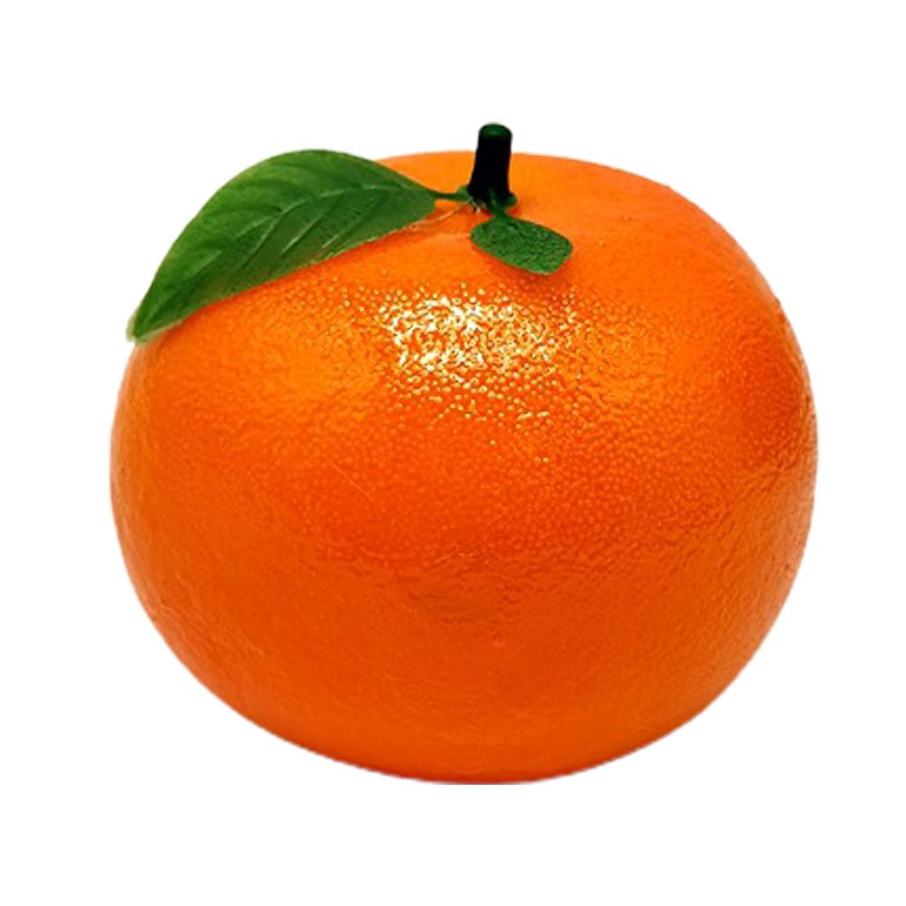 Künstliche Orange mit Grünen Blättern Schaumstoff Lebensecht Unecht Simulation Obst für Zuhause Party Küche Dekoration Fotografie