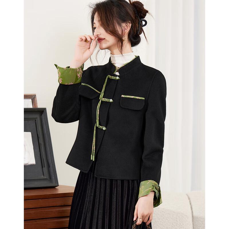

Women s Elegant Short Wool Blend Coat XL