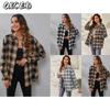 Giacche e cappotti con collo a polo a maniche lunghe vintage casual autunno inverno da donna