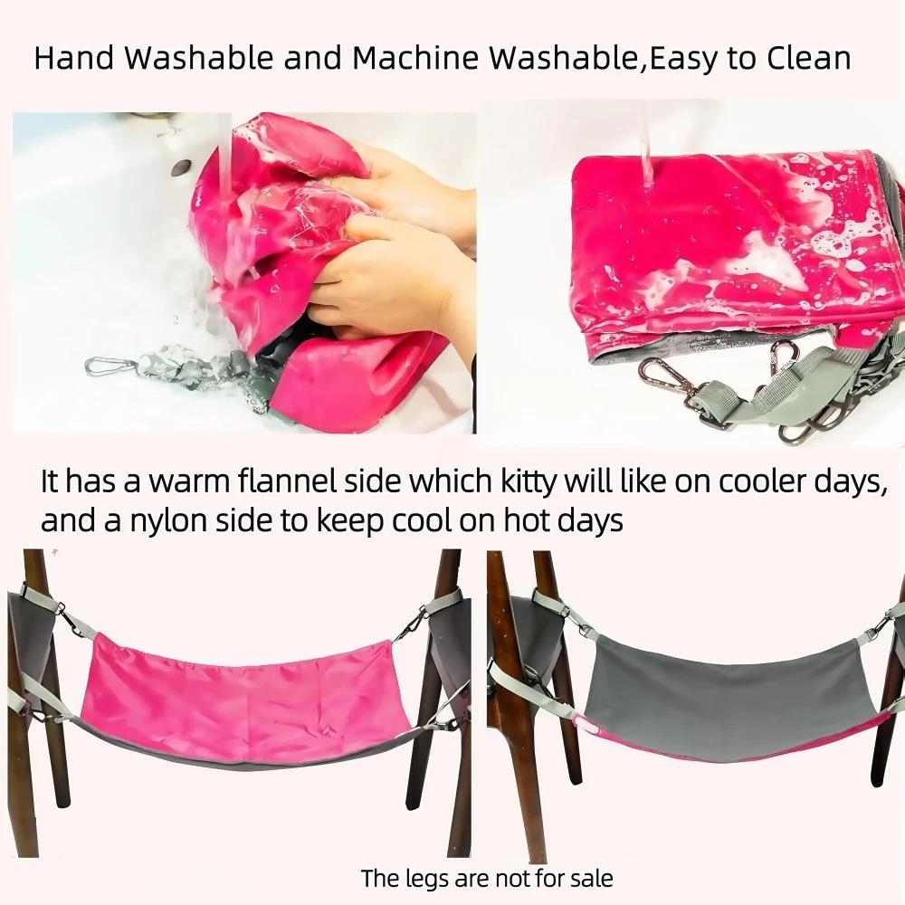 Hanging Cat Hammock, Pet Hammock For Cage, Adjustable Cat Bed Two Sides Comfortable/waterproof Resting Sleepy Pad For Cats Small