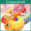 Fish Plush Koi Toys 2025 New Year Gifts Cartoon Fill Doll Mascot Xmas Ornament