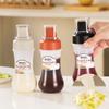 350 ml Saucen-Quetschflasche, fünf Löcher, Kunststoff-Ketchup-Flasche, Saucen-Honig-Spender