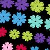 1 Pack DIY Craft Iron Wire Button Felt Rainbow Flower Bouquets Kit, Sewing