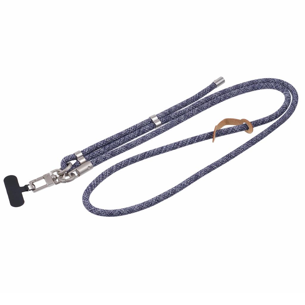 Handy-Umhängeband mit verstellbarer silberner Schnalle, Nylon-Handyband mit Befestigungslasche, Gesamtlänge: 140 cm