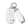 ONTTO NISSAN Smart Key Case, Key Cover, Keychain, Stylish, Nissan, Sylphy, Pulsar, Frontier, Flip, X-Trail, Qashqai, Etc, 2 Button White