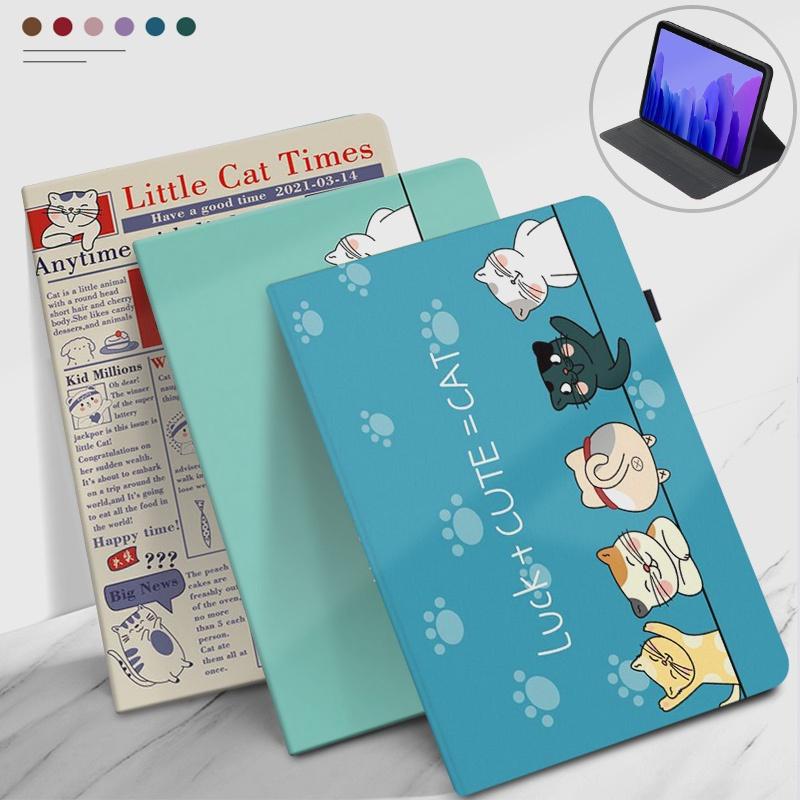 For Xiaomi Redmi Pad 2 Case 11'' Cartoon Pink Cat Print Book Flip Stand Tablet Cases For Redmi Pad SE 11inch Case