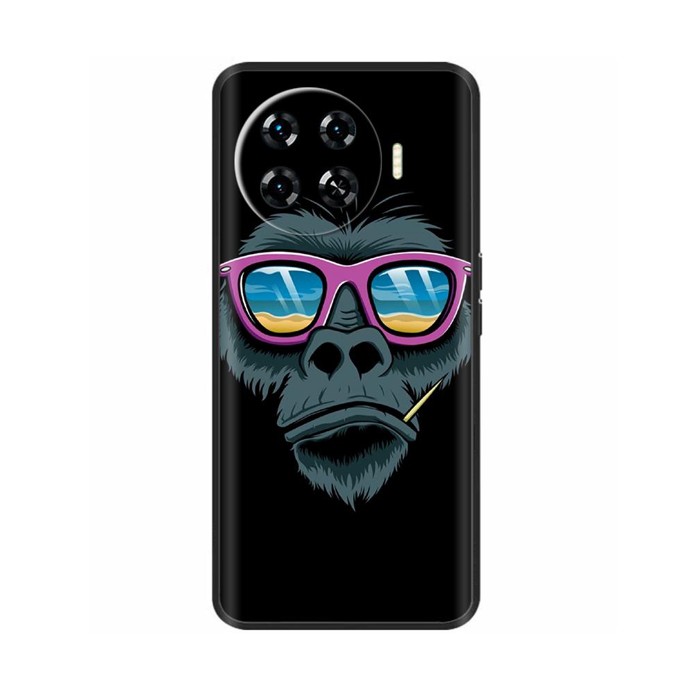For Tecno Spark 20 Pro Plus Case Cover Shockproof Liquid Silicone Funda for Tecno Spark20 Pro Plus Phone Back Cover Skull Coque