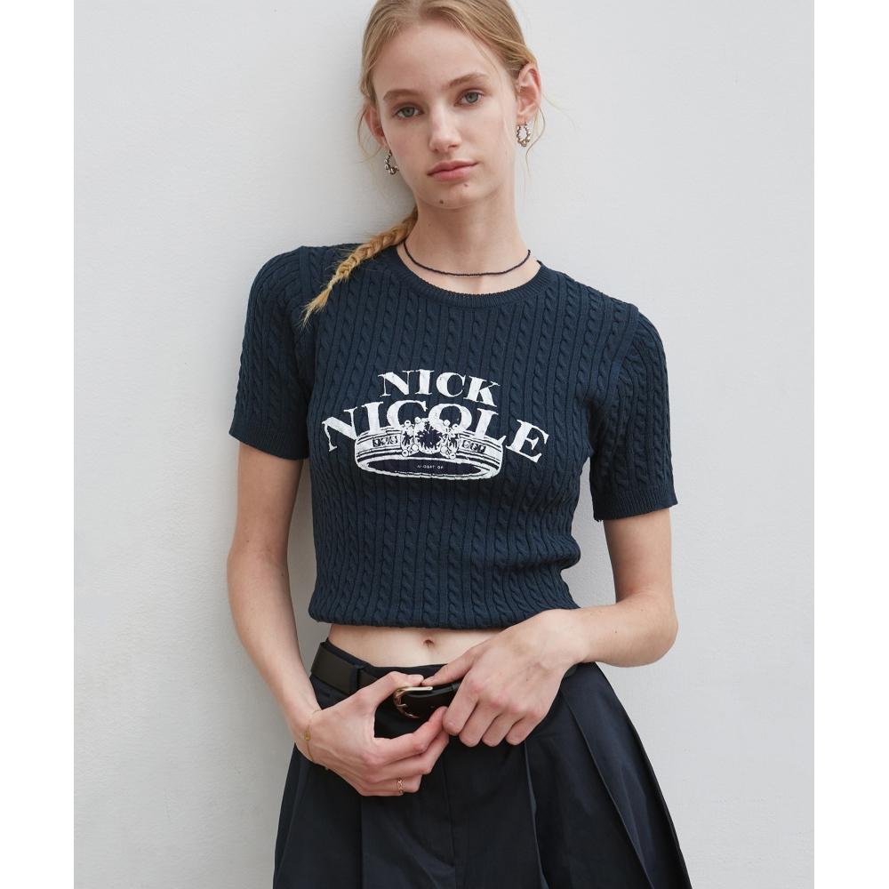 

NICKNICOLE NICOLE RING TWIST VINTAGE HALF KNITNAVY