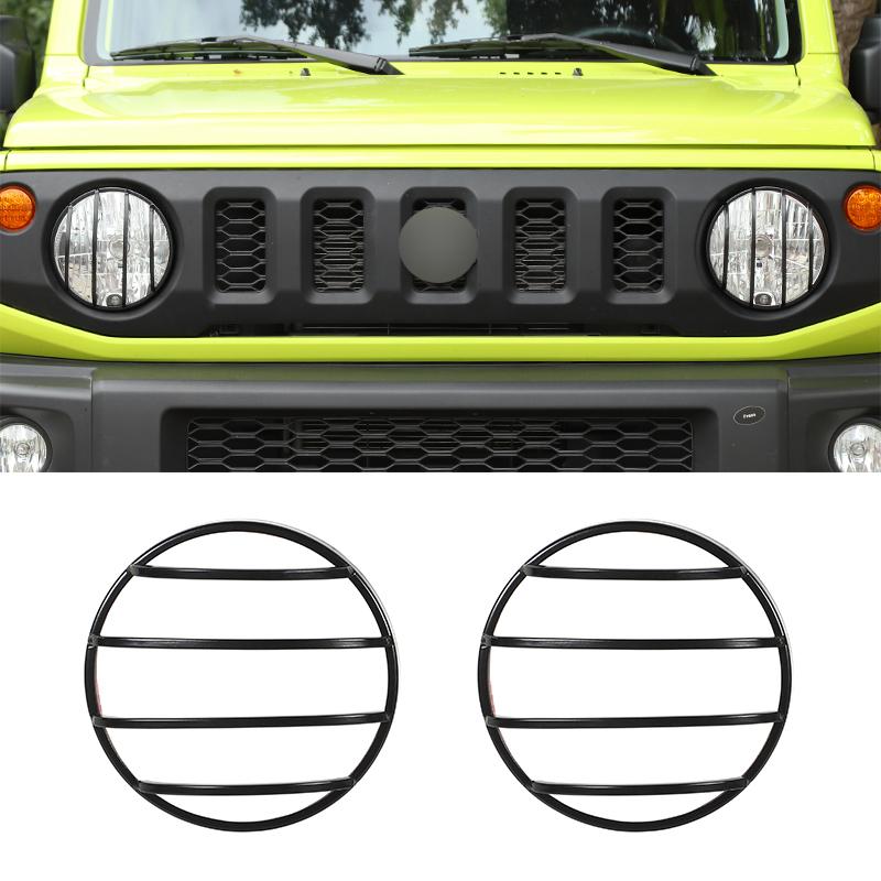 SHINEKA Lamp Hoods Car Front Headlight Lamp Decoration Cover for Suzuki Jimny 2019 2020 2021 2022 2023 Up Exterior Accessories
