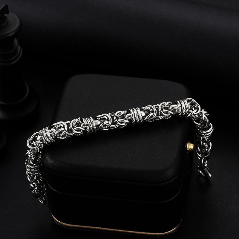 Dominant Men's Titanium Steel Hip Hop Bracelet – Korean Trendy Style for Teens & Students