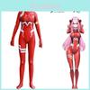 Atemberaubendes Anime Darling In The Franxx Zero Two 02 Cosplay Sexy Bodysuit für Frauen