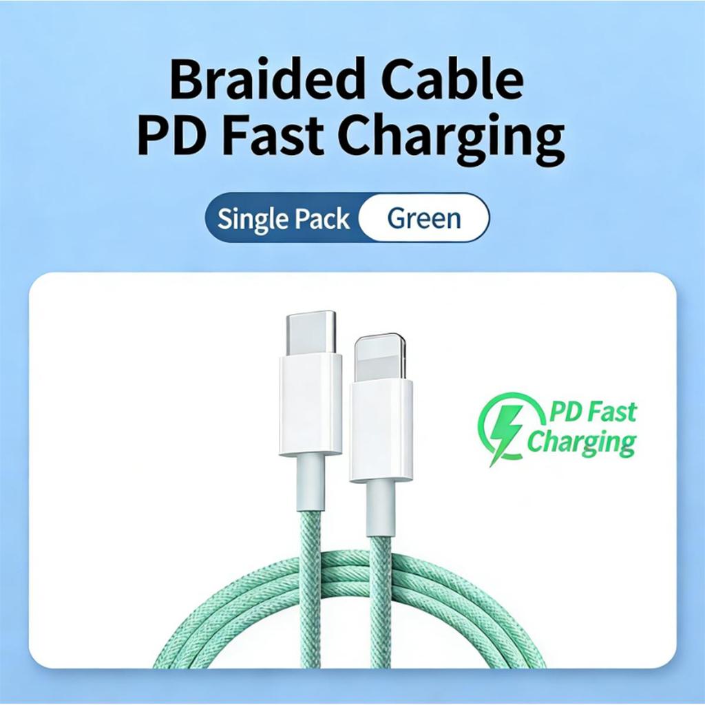 Cargue rápidamente sus dispositivos Apple con este cable PD de 20 W compatible con iPhone 14, 13, 11 Pro, 12, 8 Plus y XR.