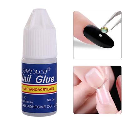 5pcs Fast Dry Nail Glue For False Nail Tips Adhesive Acrylic Nails Rhinestones Extension False Tips 3D Nail Art Decoration Manicure