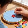 Wooden Colorful Cartoon Hand Buttons For Kids Diy Craft Projects And Kindergarten Activities