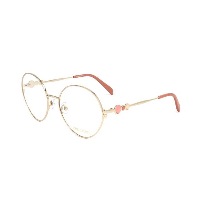 Monture optique - EMILIO PUCCI - EP5203 - Métal - Doré - Femme
