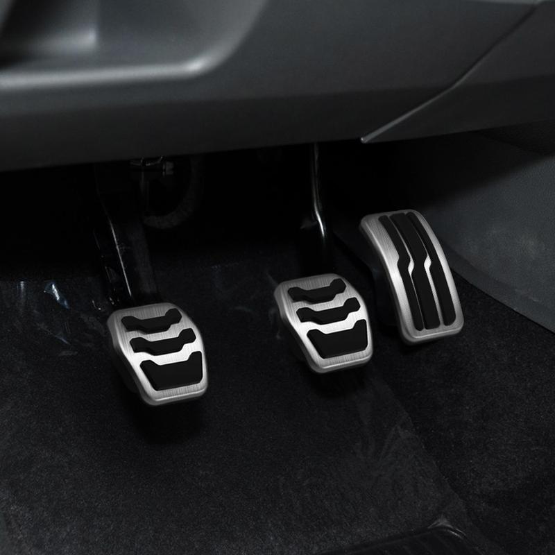 AT MT Stainless Steel Car Interior Gas Fuel Pedal Brake Pedals Cover for Ford Focus 2 3 4 MK2 MK3 MK4 2005 - 2017 Accessories