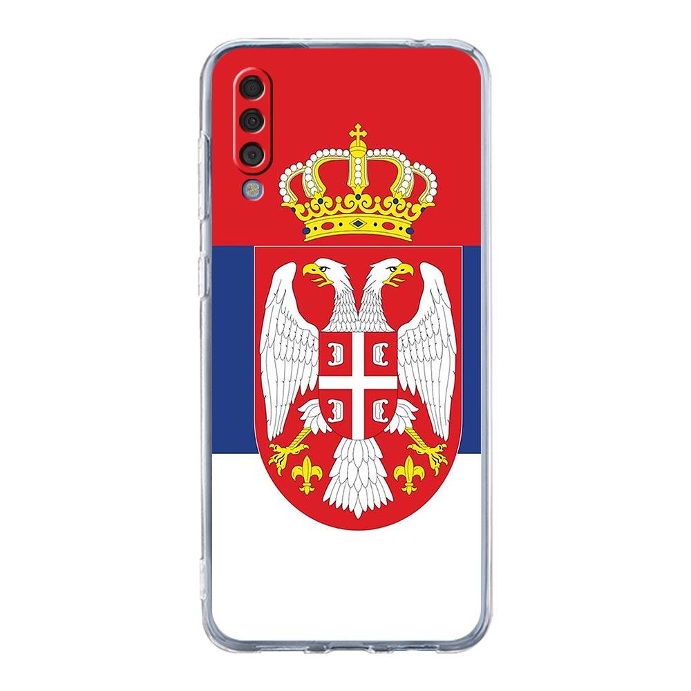 Phone Case For Samsung A56 A36 A26 A16 A14 A12 A22 A32 5G A34 A42 A52 A54 A50 A70 A40 A20E A20S A04S A06 Cover Serbia Flag Badge
