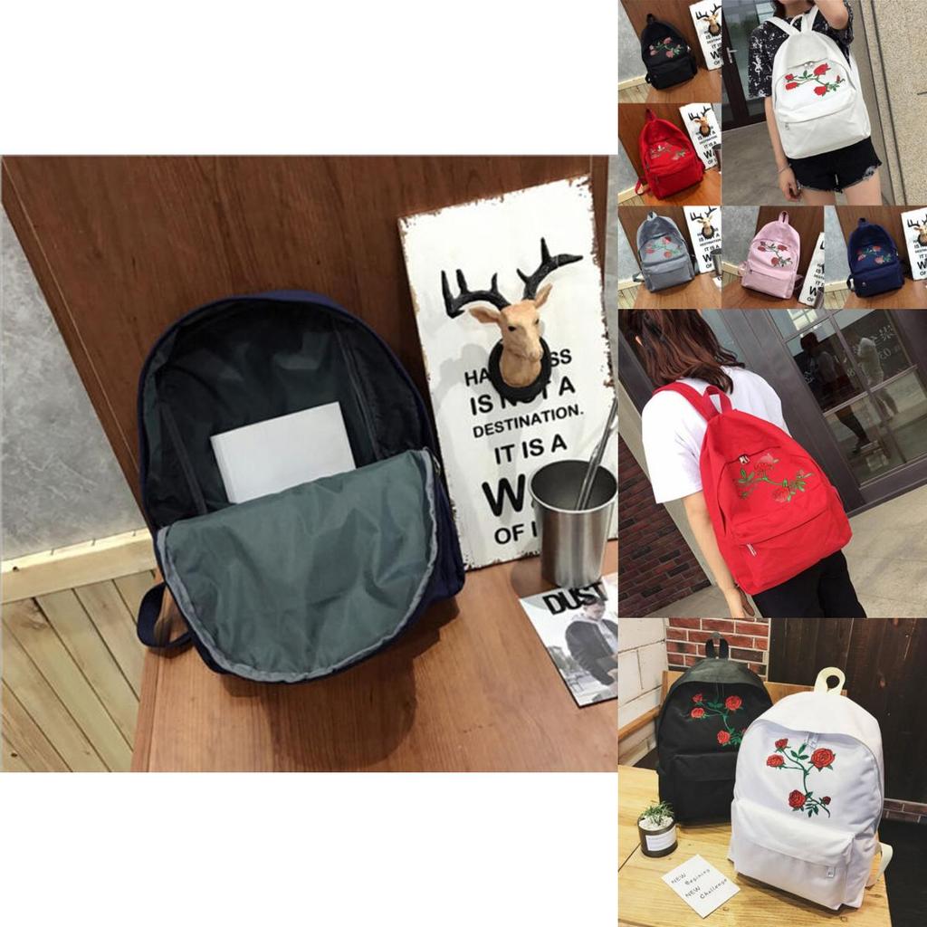 Elegant Women Ladies Canvas Backpack Featuring Durable Material And Comfortable Straps