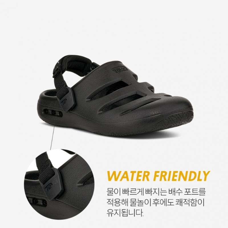 Teva Kids Clog Slipper Apreaqua Ct Stvt261010c Blk