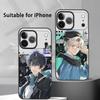Аніме Ч-Сльози Феміди Чохол для Телефону Для IPhone 17 16 15 14 13 12 11 Pro Max Plus Mini Чорний Матовий М'який Чохол Funda