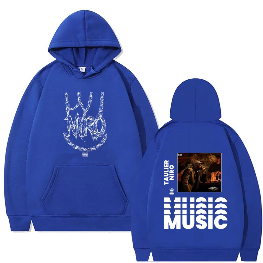 Rapper Niro Taulier Album Graphic Hoodie Men's Women's Rock Hooded Tracksuit Male Casual Fleece Pullover Hoodies