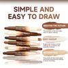 2-in-1 Dual-Ended Konturstift Cremiger Kontur- & Highlighting-Stift zum Gesichts-Sculpting, Concealer, V-Form Definition, Langanhaltendes Make-up