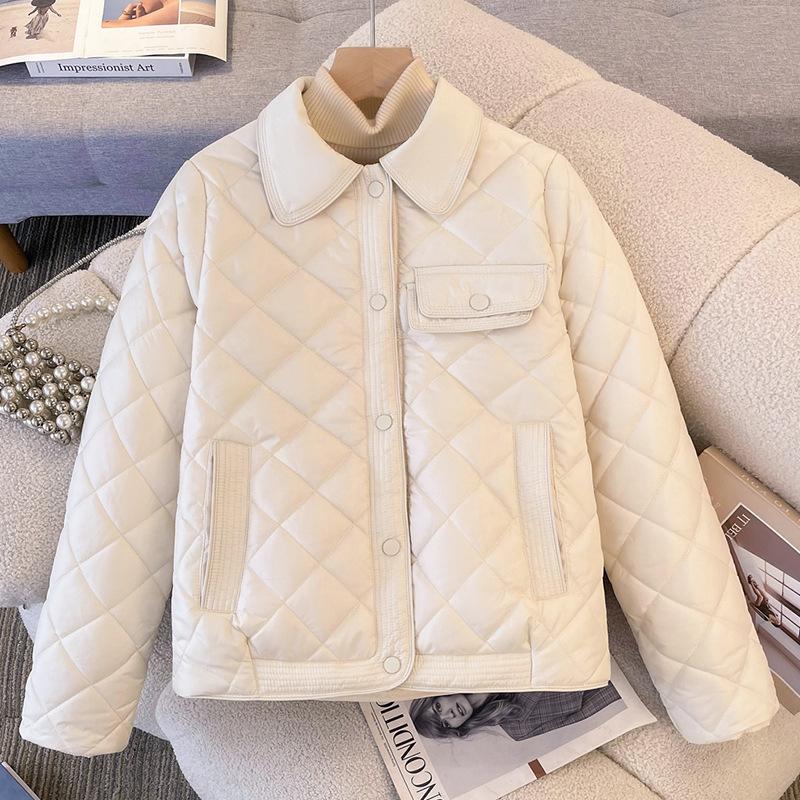 

Down cotton-padded clothes women s new winter women s jackets padded tops loose cotton-padded jackets short cotton-padded clothes 2XL (145-80 kg)